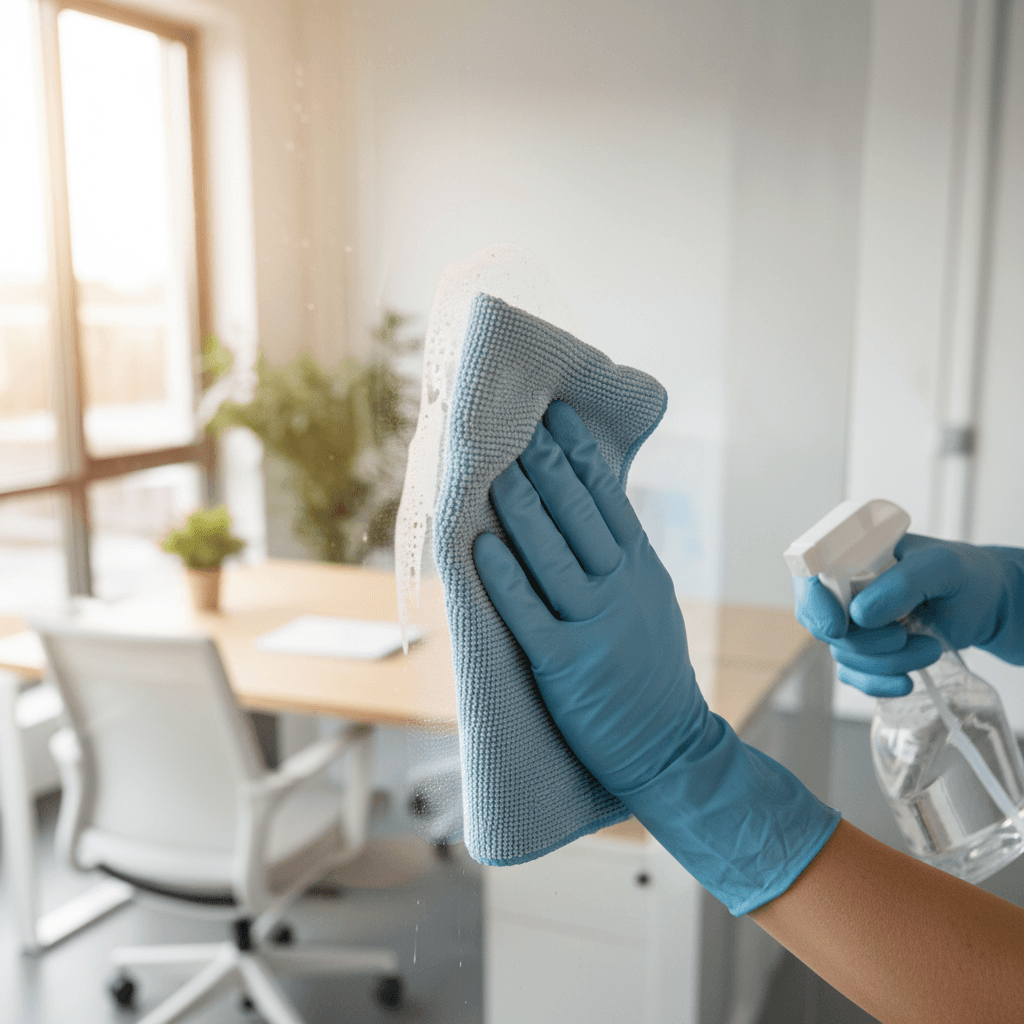 Weekly deep cleaning supplies and routine