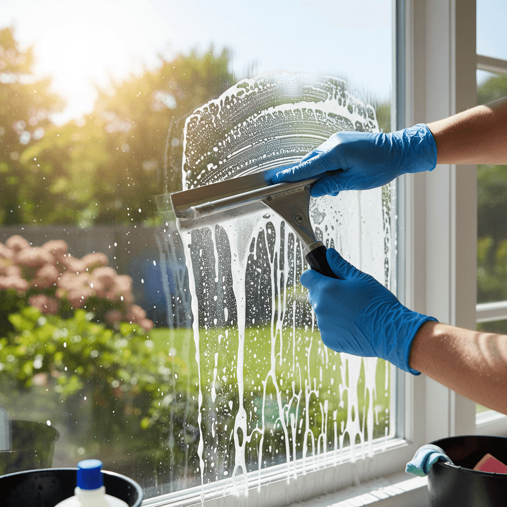 Commercial window and glass cleaning service
